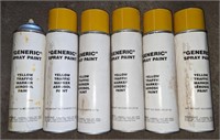 Generic Yellow Traffic Marker Spray Paint
