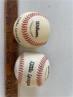 2 Wilson Little League Baseballs