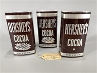 3 Vintage Hershey's Cocoa Tins