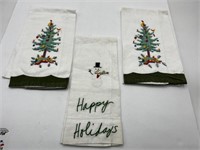 Christmas vintage hand towels