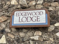"Edgewood Lodge" Sign