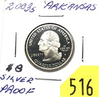 2003-S Proof state quarter, silver