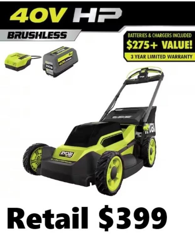 RYOBI 40V Cordless Battery Walk Behind mower