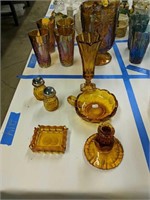 Amber Coin Glass As Shown