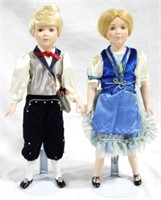 Danbury Mint Hansel & Gretel Dolls