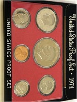 1974 Proof Set in Original US Mint Case & Box