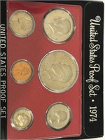 1974 Proof Set in Original US Mint Case & Box