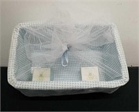 11x 7x 5.25x wicker Keepsake basket with baby's