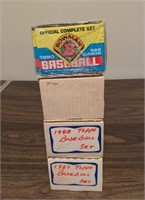 4 sets of baseball cards - '87 Topps, '88 Topps,