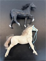 3 vintage toy Horses