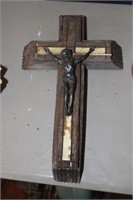 Wood & Metal Crucifix with Compartment