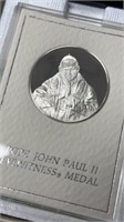 Franklin Mint Sterling Silver "Eyewitness Medal" P