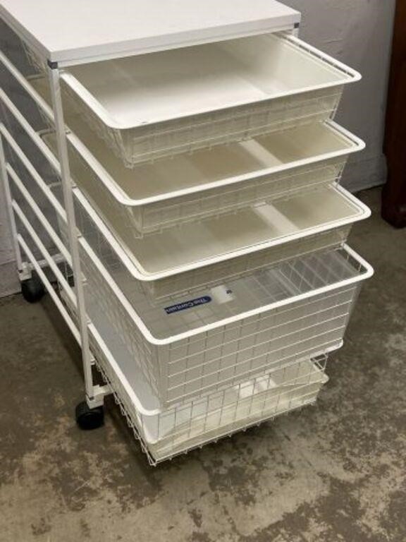 Elfa Rolling Drawer Unit