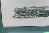 Framed Southern Railroad Engine