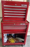 F - CRAFTSMAN ROLLING TOOL CHEST W/ CONTENTS