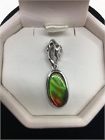 Ammolite Pendant set with Sterling Silver Valued