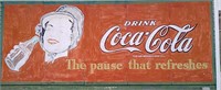Hand Painted Coca Cola Sign on Masonite 20' x 8'