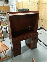 Vintage desk with separate upper piece