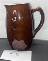 Hull Vintage Drip Glaze Pitcher Jug Brown