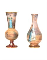 French Enamel Cabinet Vases
