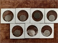 Canadian 5 Cent Coin Lot - 5 Coins 1923-1939