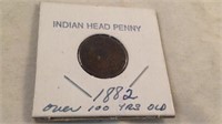 1882 Indianhead penny over 100 years old
