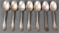 Christofle France Silver-Plate Teaspoons, 7