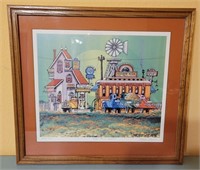 T - FRED BONN LTD ED FRAMED ART 20X22"