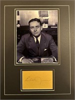 Eliot Ness Custom Matted Autograph Display