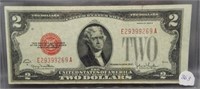 $2 Legal Tender note 1928G. Crisp.