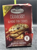 Cranberry almond thin cookies - 18 cookies