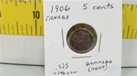 1906 Canada 5 Cents