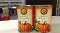 Two 15 oz Organic Pumpkin