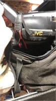 JVC handheld camcorder in bag