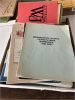 Box of Washington County historical information