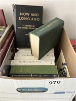 Box of West Virginia historical information, books