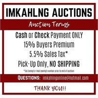 Auction Terms