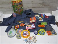 BOY SCOUT SHIRT & PATCHES