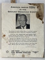 1950s Dwight Eisenhower poster for the ground