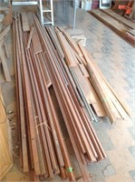 Assorted wood, 1x2x16' and galvanized pipe