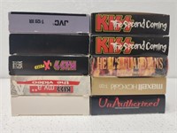 Estate lot of vintage kiss vhs tapes