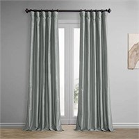 HPD Half Price Drapes Faux Silk Blackout Curtains