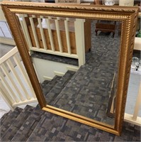 Modern Gold Framed Wall Mirror