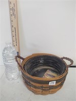 Longaberger basket with liner & protector