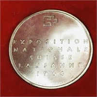 1964 Suisse National Exposition Coin & Case