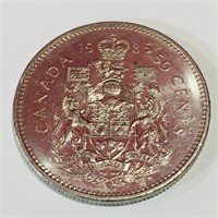 1985 Canada 50 Cent Coin