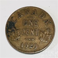 1929 Canada One Cent Coin