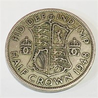 1948 Great Britain Half Crown Coin