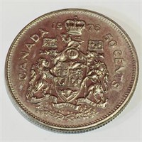 1976 Canada 50 Cent Coin