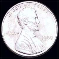 1989 Lincoln Memorial Cent UNC NO COPPER PLATE